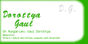 dorottya gaul business card